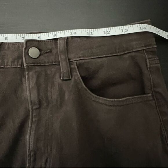 Uniqlo Pants Mens Size 27-30 Brown Slim Straight Chino Stretch Elastic Waist - Picture 12 of 14